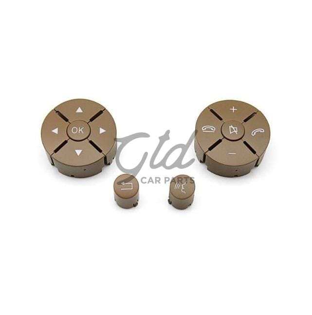Botões Volante Amarelos Mercedes-Benz Classe C E GLK W204 W212 W207 X204 2007-2013