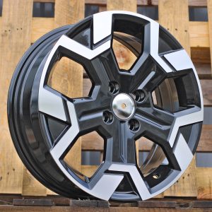 Jante Dacia 15x6 ET40 4x100 - Black Polished