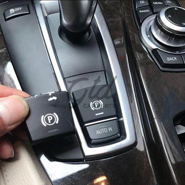 Botão Travão de Mão Elétrico Cinza Prata BMW Série 5 6 7 X3 X4 X5 X6 F10 F11 F01 F06 F25 F26 F15 F16 LCI 2014-2017 - Image 3