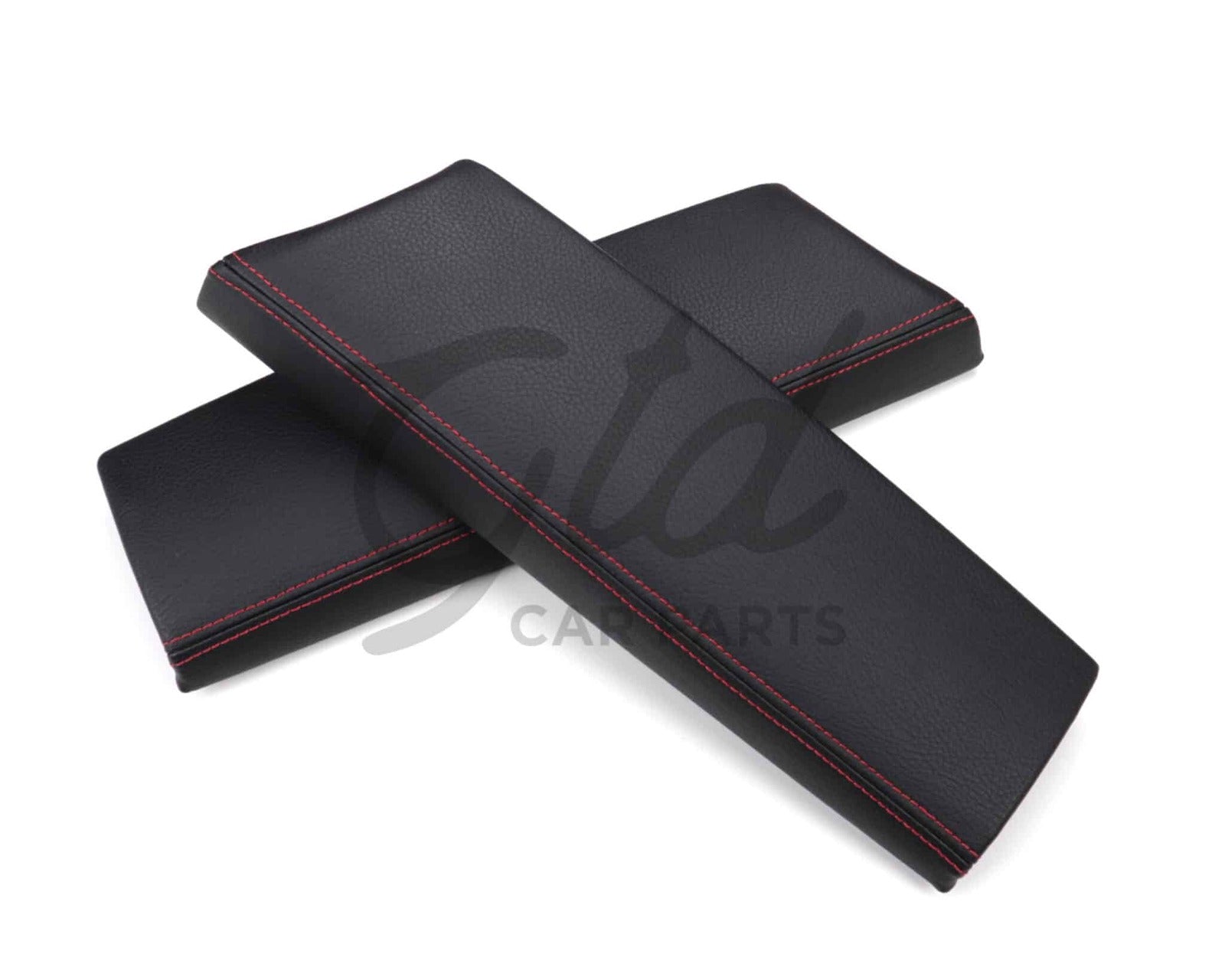 Apoio de Braço Preto / Costura Vermelha Consola Central Mercedes-Benz Classe C GLC W205 W253 2014-2022 - Image 2