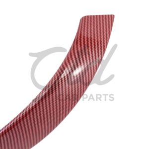 Alternative view of Capa Puxador Esquerdo Frontal / Traseira Vermelho Efeito Carbono BMW Série 3/4 F30 F31 F32 F36 2012-2017