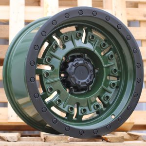 Jante 4X4 17x9 ET 6x139,7 - Olive Green+Black Lip