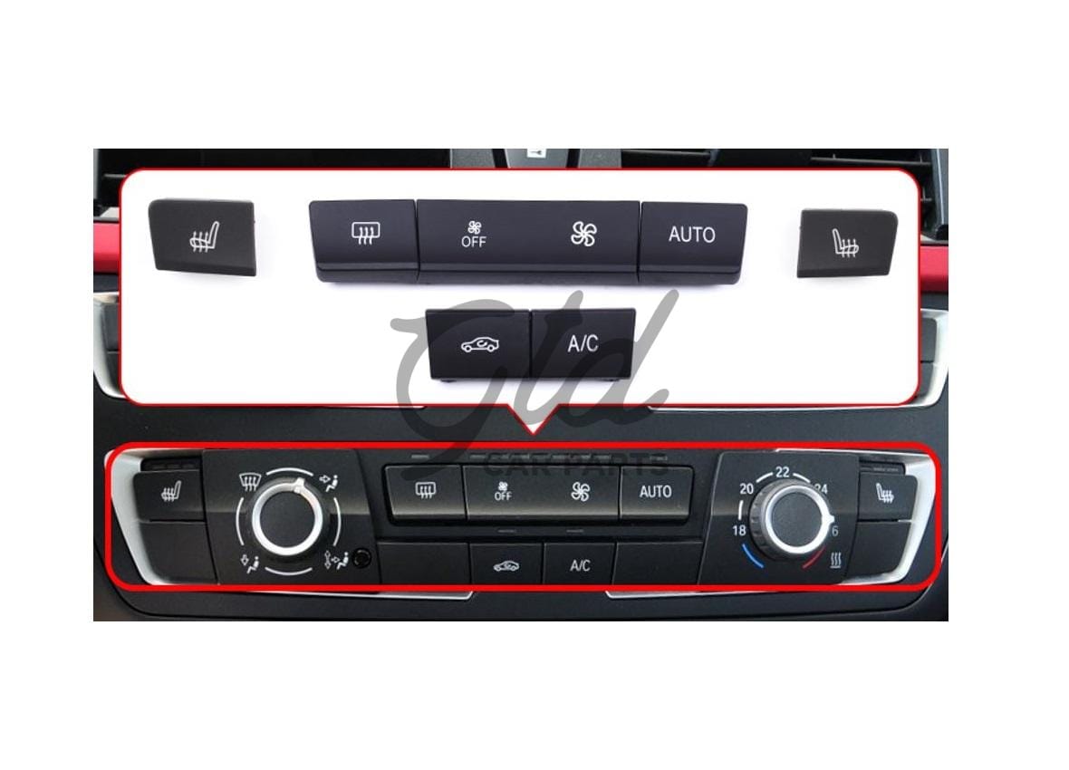 Conjunto de 7 Botões Módulo AC BMW Série 1 2 3 4 F20 F30 F33