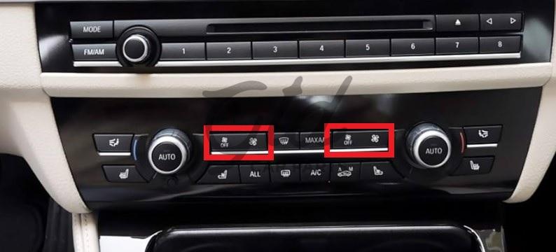 Botões Módulo AC BMW Série 5/6/7 F10 F11 F18 F01 F02 F06 2010-2017 Versão 4 - Image 2