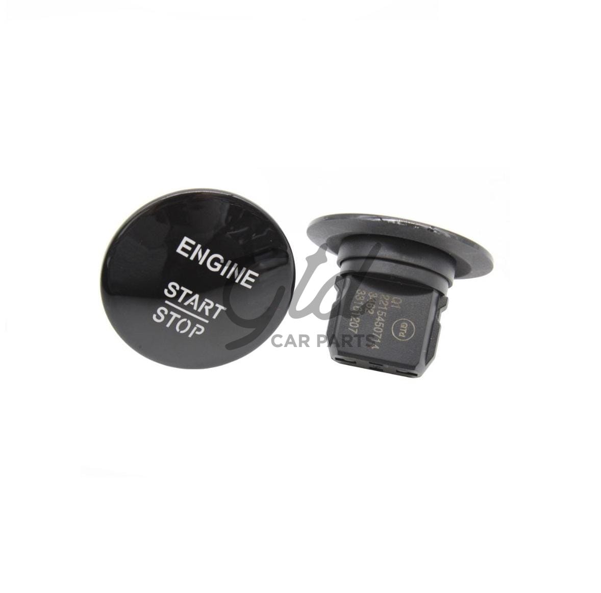 Botão START STOP Preto Mercedes-Benz W204 W205 W212 W164 W166 W221
