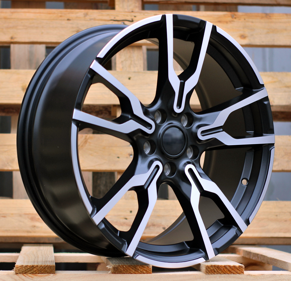 Jante BMW 18x7,5 ET45 5x112 - Black Polished Half Matt