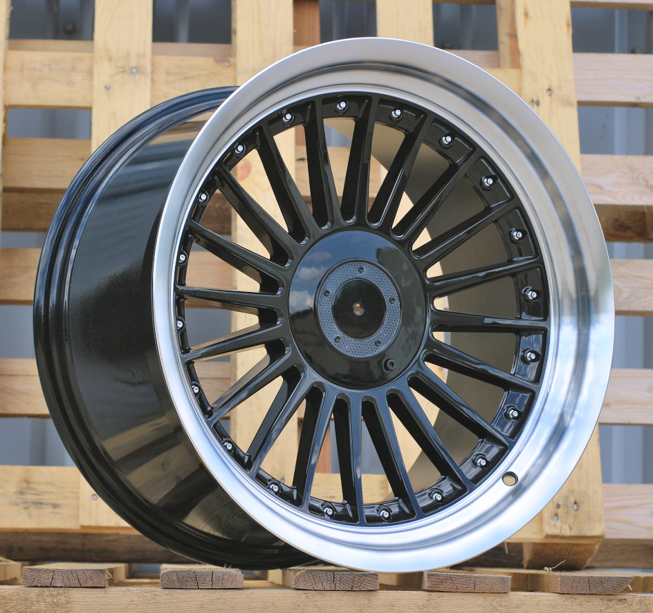 Jante BMW 18x10 ET15 5x120 - Black+Polished Lip