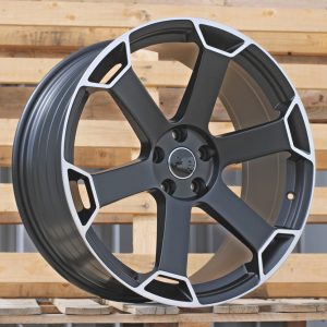 Jante Audi 20x9 ET30 5x112 - Black Half Matt+Polished Lip