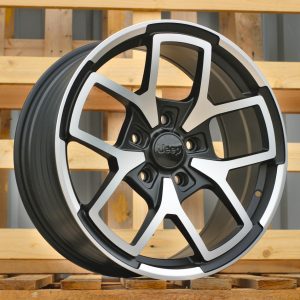 Jante JEEP 18x8 ET35 5x127 - Black Polished Half Matt