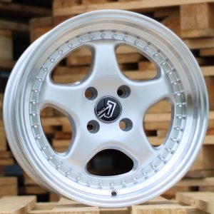 Jante BMW 14x7 ET20 4x100 - Silver+Polished Lip