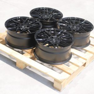 Set of JR28 17x8 ET30 4x108 Gloss Black