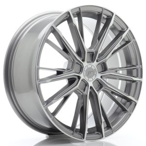 JR Wheels JR52 18x8 ET20-45 5H BLANK Titanium Machined Face