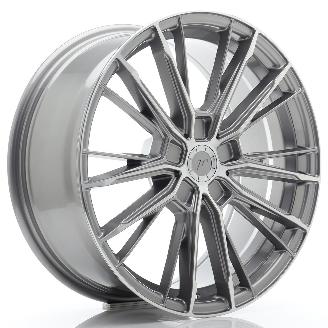 JR Wheels JR52 18x8 ET20-45 5H BLANK Titanium Machined Face