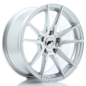 JR Wheels JR21 17x8 ET35 5x112 Silver Machined Face