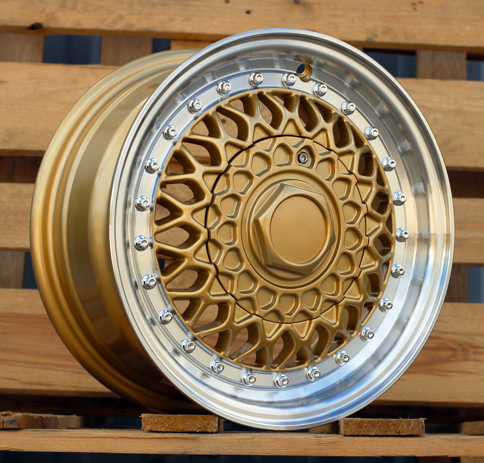 Jante RACIN 13x6 ET30 4x100|4x108 - Bronze+Polished Lip