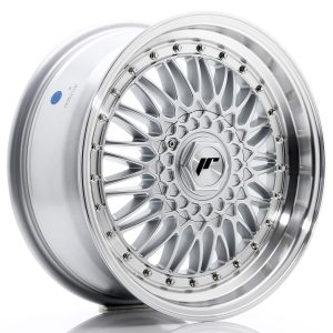 JR Wheels JR9 17x7,5 ET35 4x100/108 Silver w/ Machined Lip+Silver Rivets