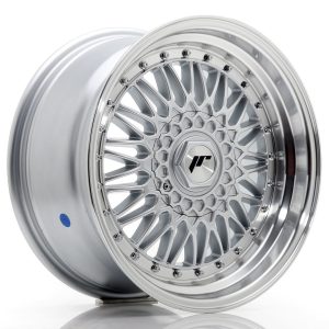 JR Wheels JR9 17x8,5 ET20 4x100/108 Silver w/ Machined Lip+Silver Rivets