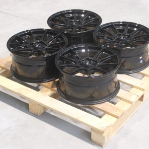Set of JR11 17x8 ET30 5x98 Gloss Black