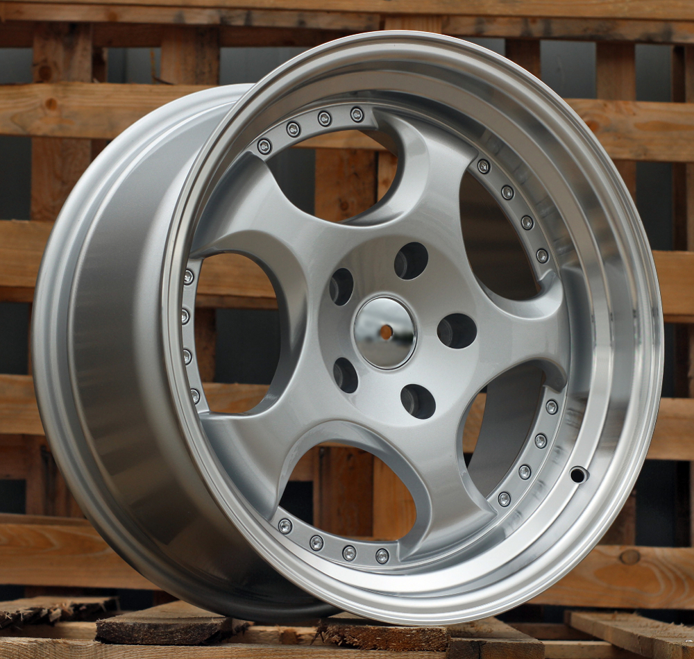 Jante BMW 17x8,5 ET25 5x120 - Silver+Polished Lip