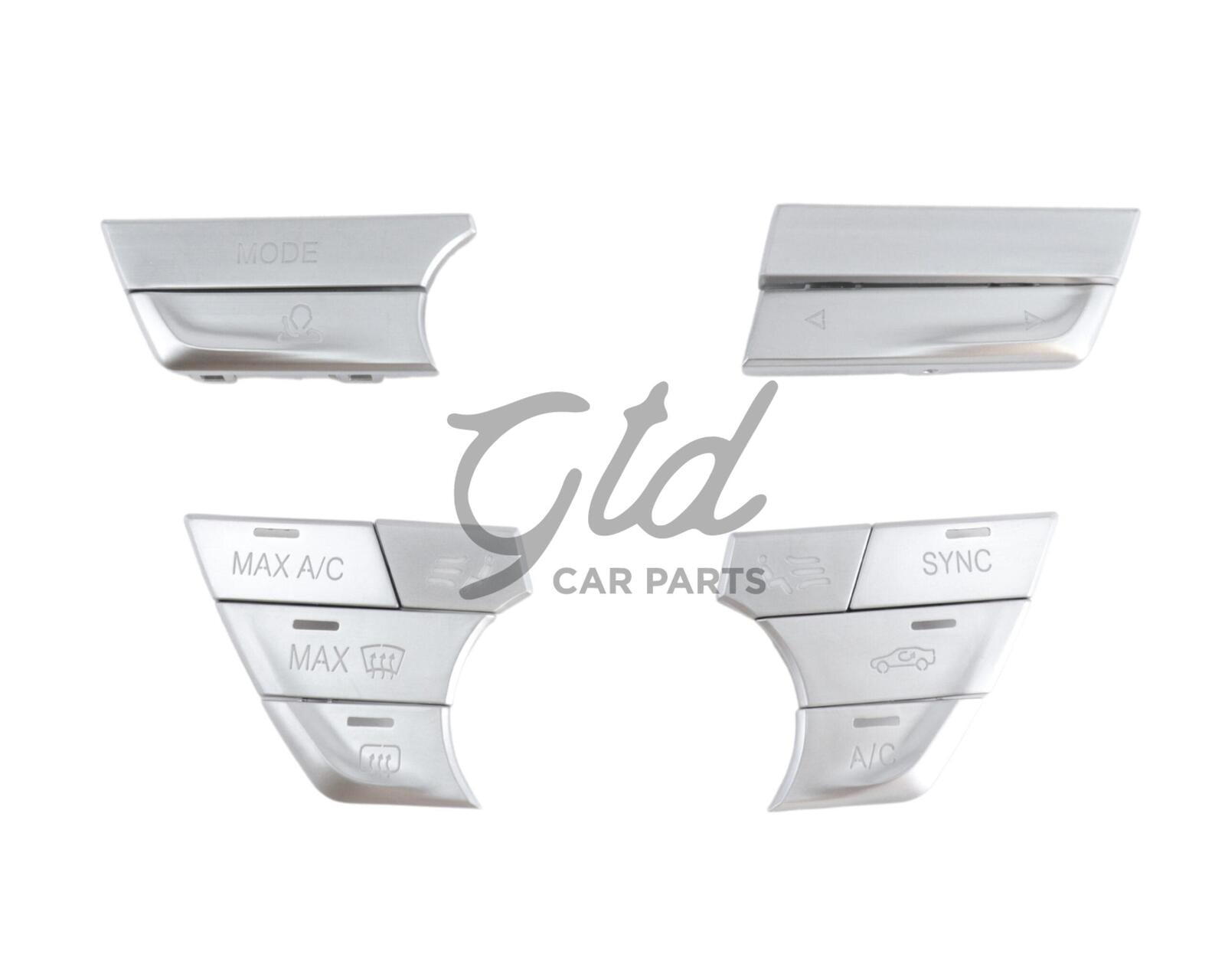 Botões Cromados Módulo Ar Condicionado / Rádio BMW Série 5 6GT 7 G30 G11 2016-2023 Versão 2