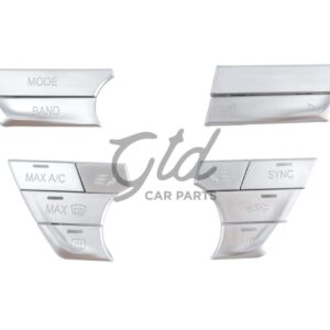 Botões Cromados Módulo Ar Condicionado / Rádio BMW Série 5 6GT 7 G30 G11 2016-2023 Versão 3
