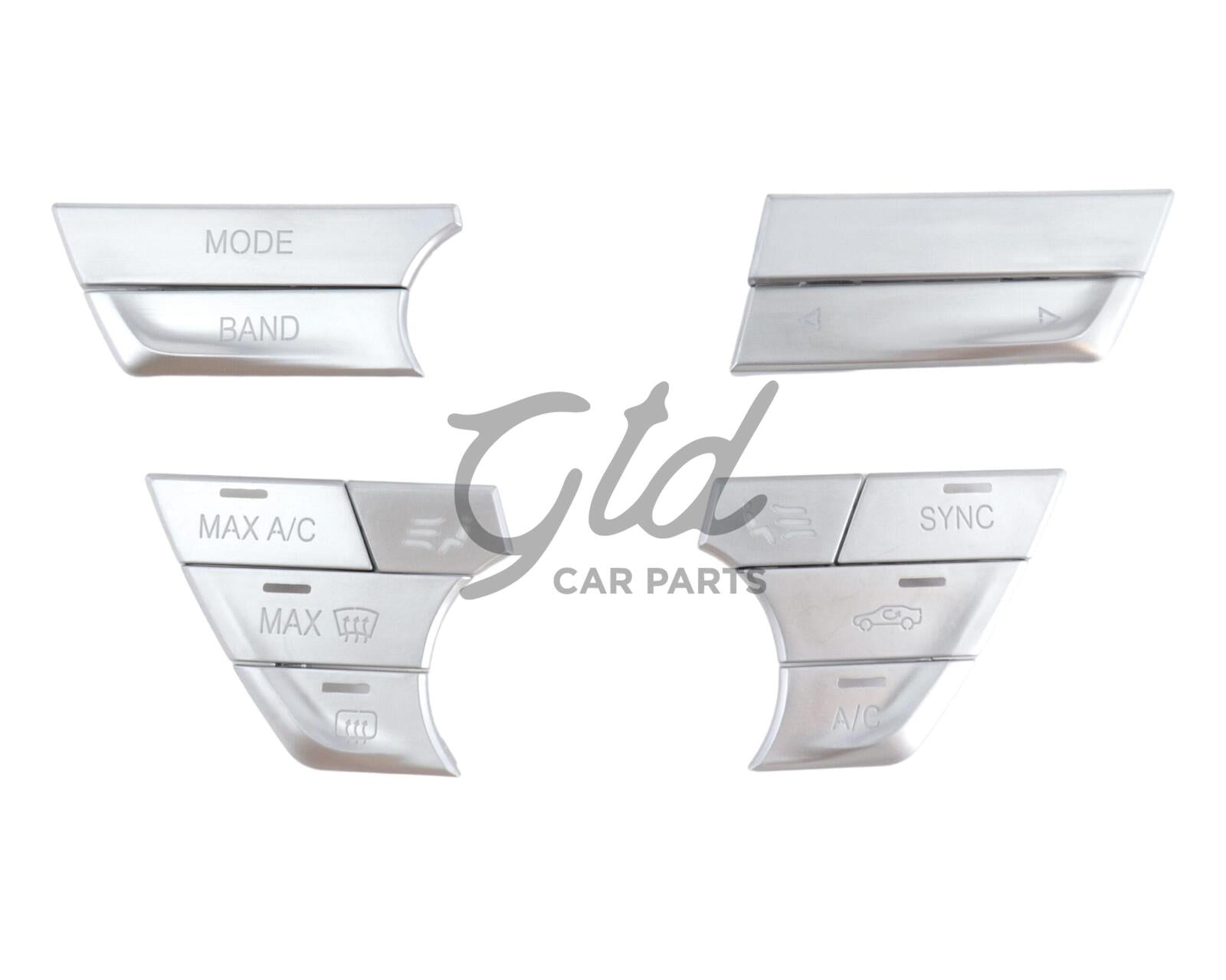 Botões Cromados Módulo Ar Condicionado / Rádio BMW Série 5 6GT 7 G30 G11 2016-2023 Versão 3