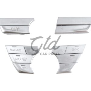 Botões Cromados Módulo Ar Condicionado / Rádio BMW Série 5 6GT 7 G30 G11 2016-2023 Versão 4