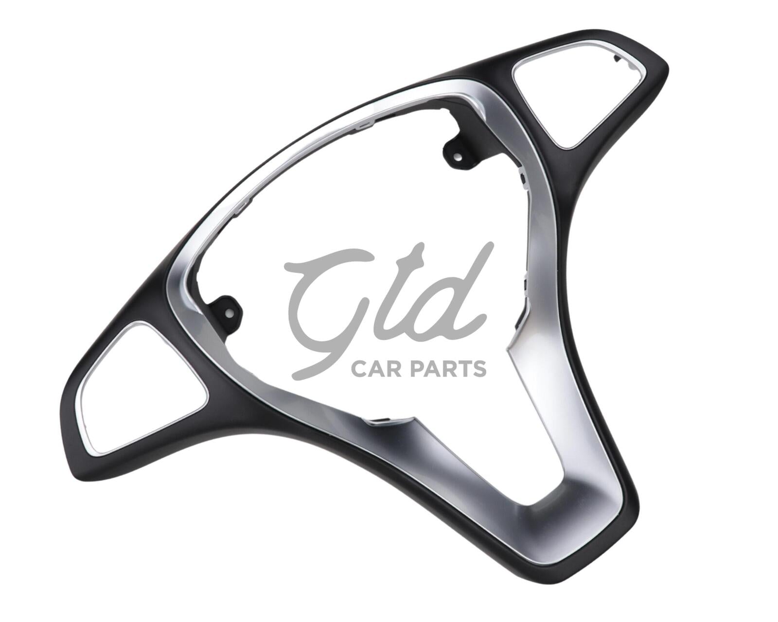 Moldura Volante Preto / Cromado Mercedes-Benz Classe A B C E V VITO CLA CLS GLA GLC GLE GLS