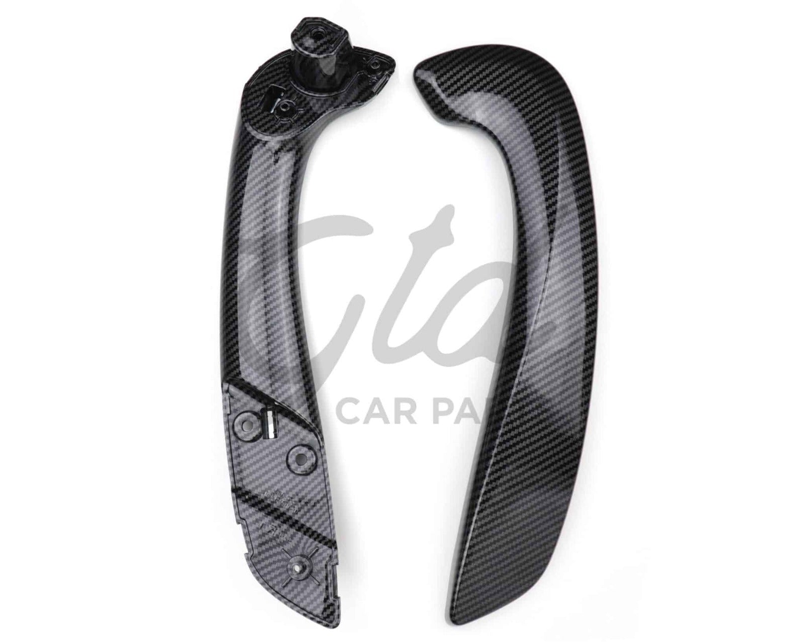 Puxador Frontal Esquerdo Efeito Carbono Renault Megane III Fluence 2008-2016