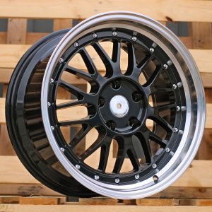 Jante RACIN 18x9 ET35 5x120 - Black+Polished Lip