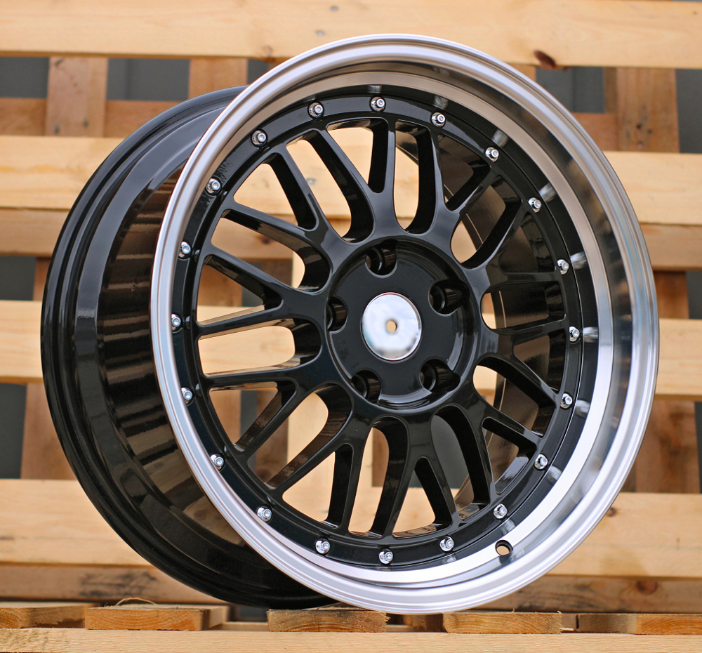 Jante RACIN 18x9 ET35 5x120 - Black+Polished Lip