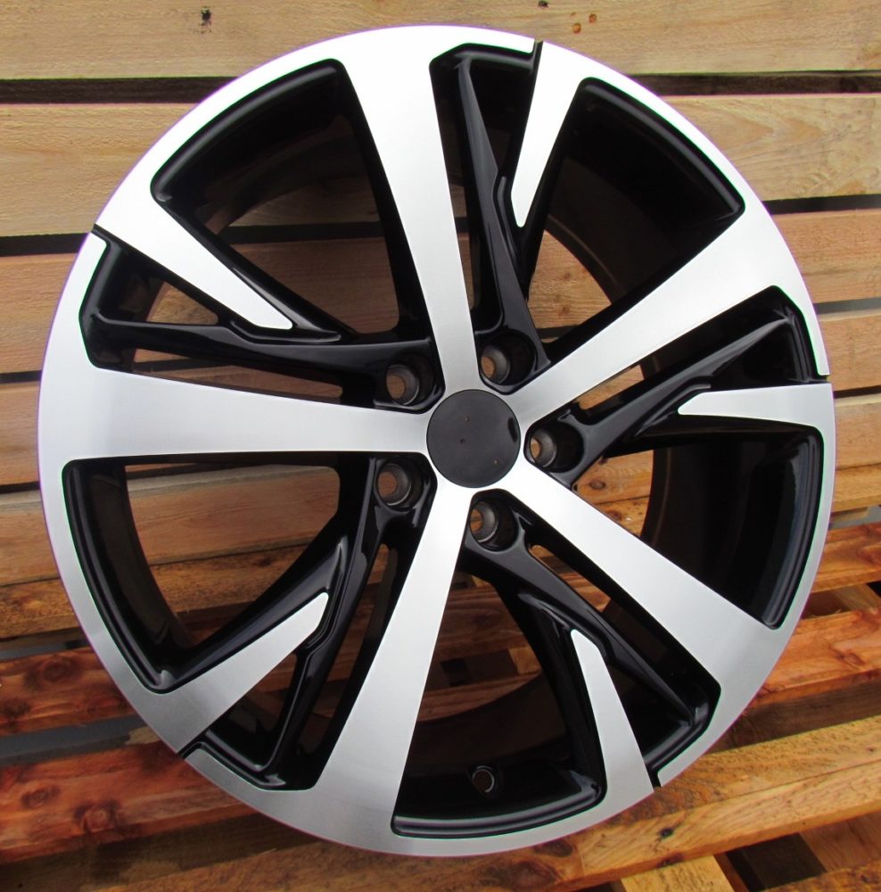 Jante Peugeot 18x7,5 ET42 5x108 - Black Polished