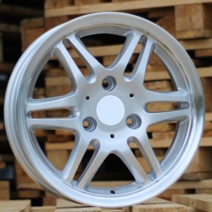 Jante SMART 15x6 ET20 3x112 - Silver+Polished Lip