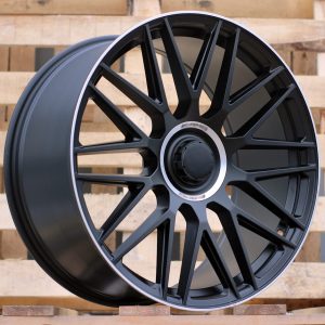 Jante Mercedes 21x10 ET35 5x112 - Black Half Matt+Polished Lip