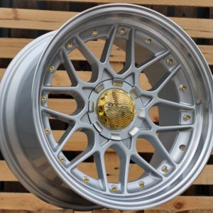 Jante HAXER 18x8 ET30 5x120|5x112 - Silver+Polished Lip