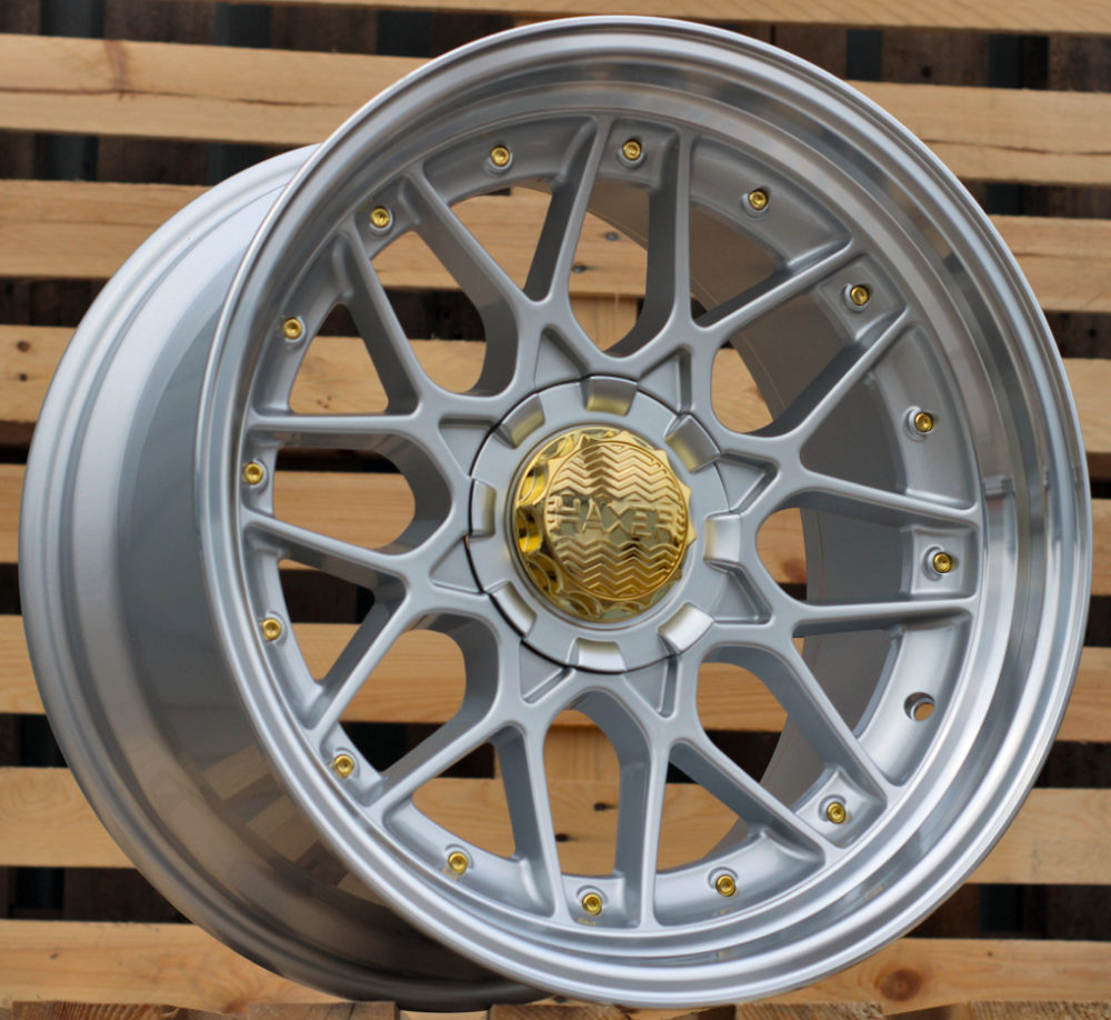 Jante HAXER 18x8 ET30 5x120|5x112 - Silver+Polished Lip
