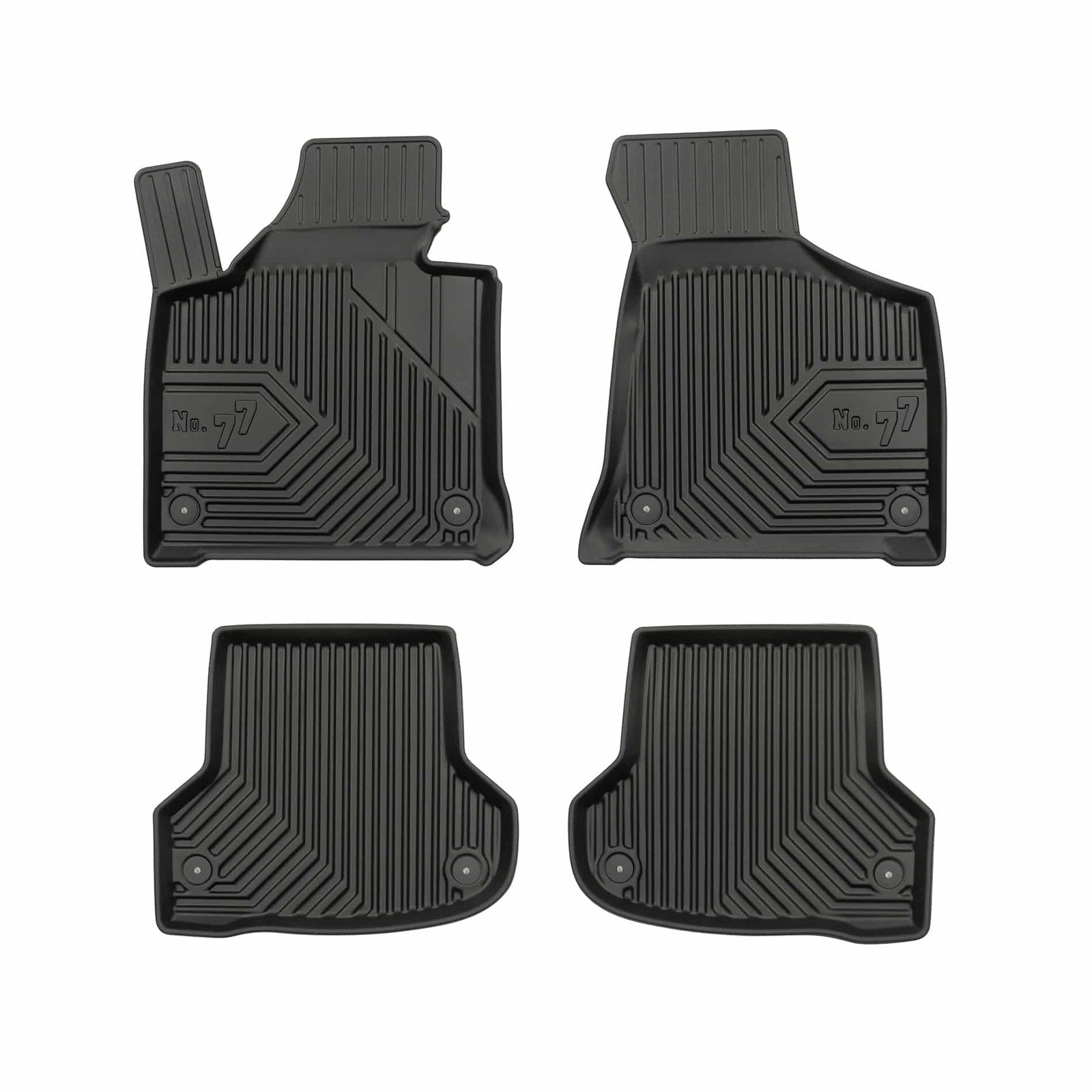 PACK 4 TAPETES BORRACHA NO.77 AUDI A3 8P HATCHBACK 2003-2013