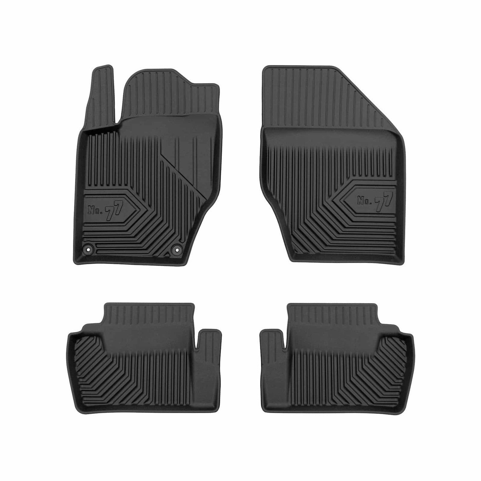 PACK 4 TAPETES BORRACHA NO.77 CITROEN C4 II 2010-2018