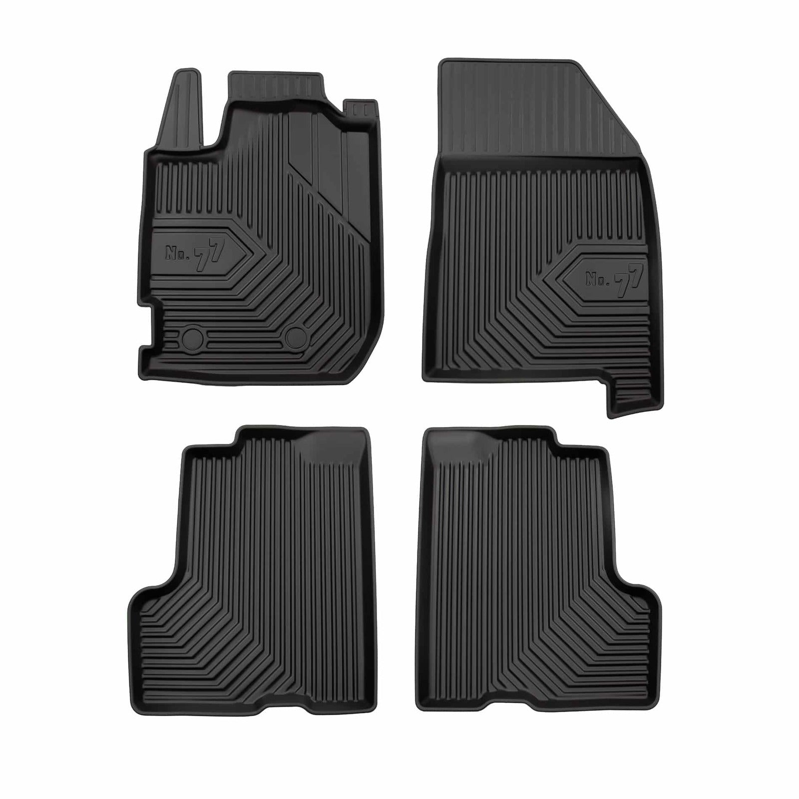 PACK 4 TAPETES BORRACHA NO.77 DACIA DUSTER II PRE-FACELIFT 2017-2021