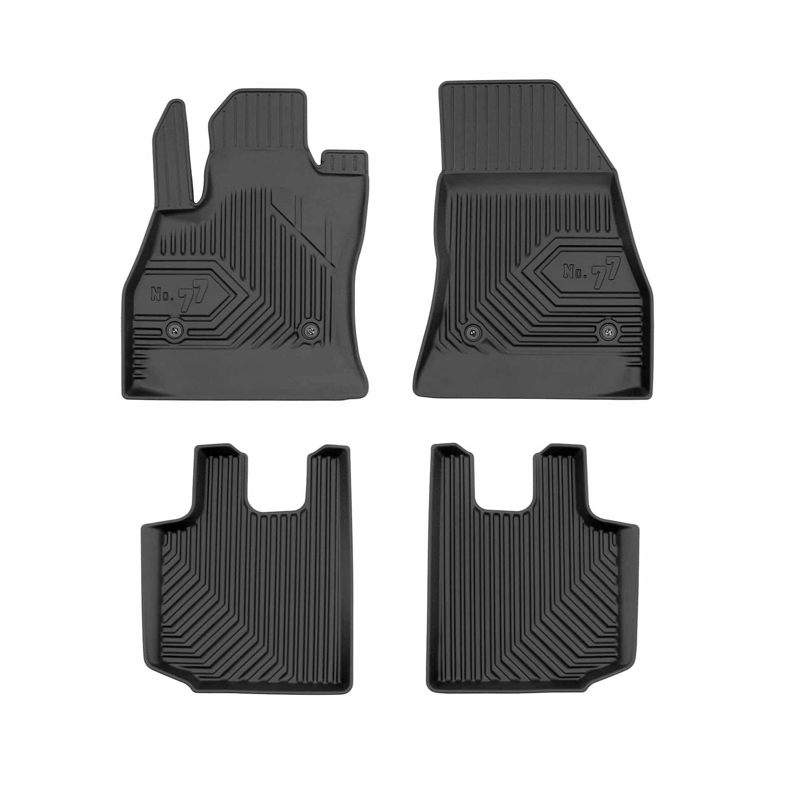 PACK 4 TAPETES BORRACHA NO.77 FIAT 500L 2012-2022