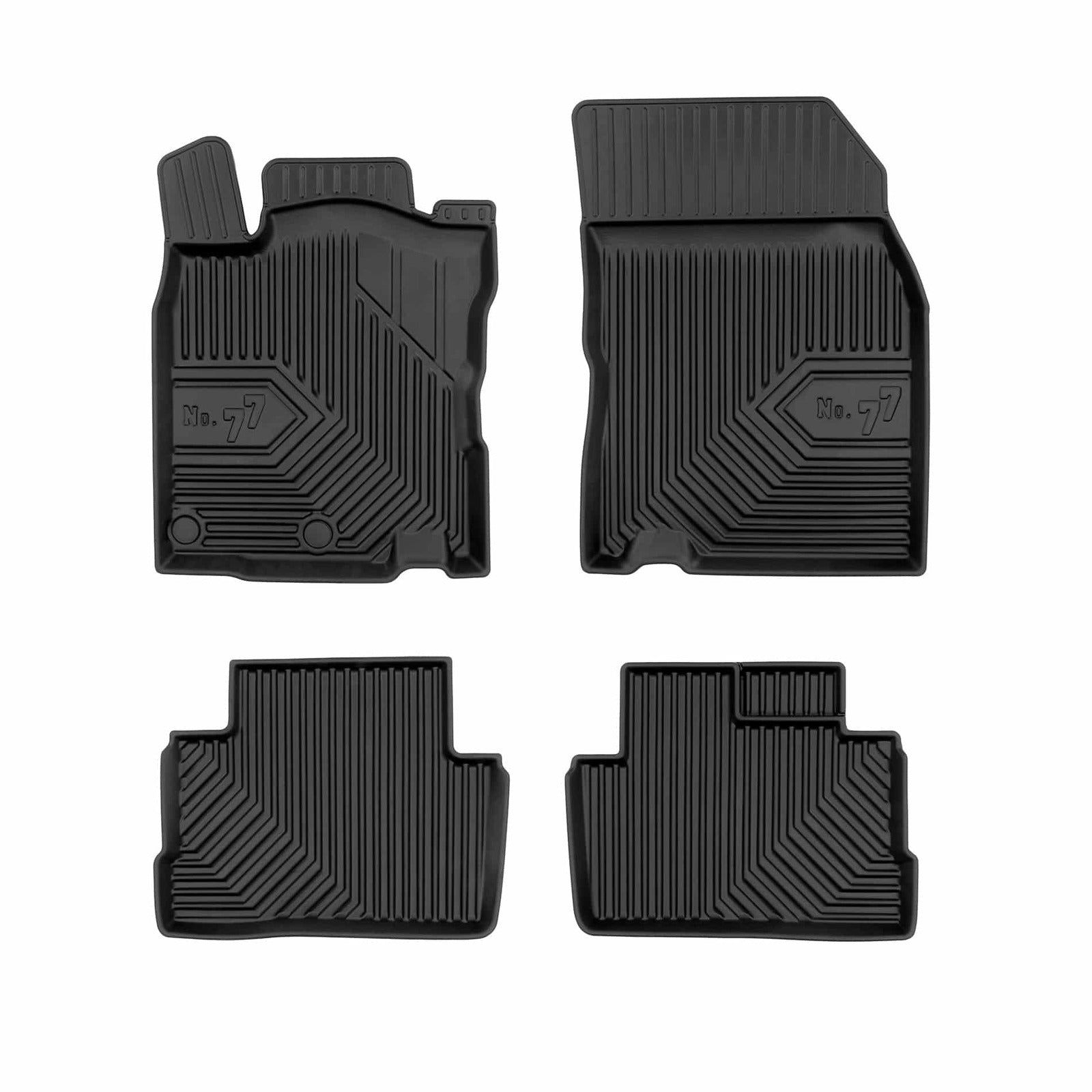 PACK 4 TAPETES BORRACHA NO.77 NISSAN QASHQAI II 2013-2021