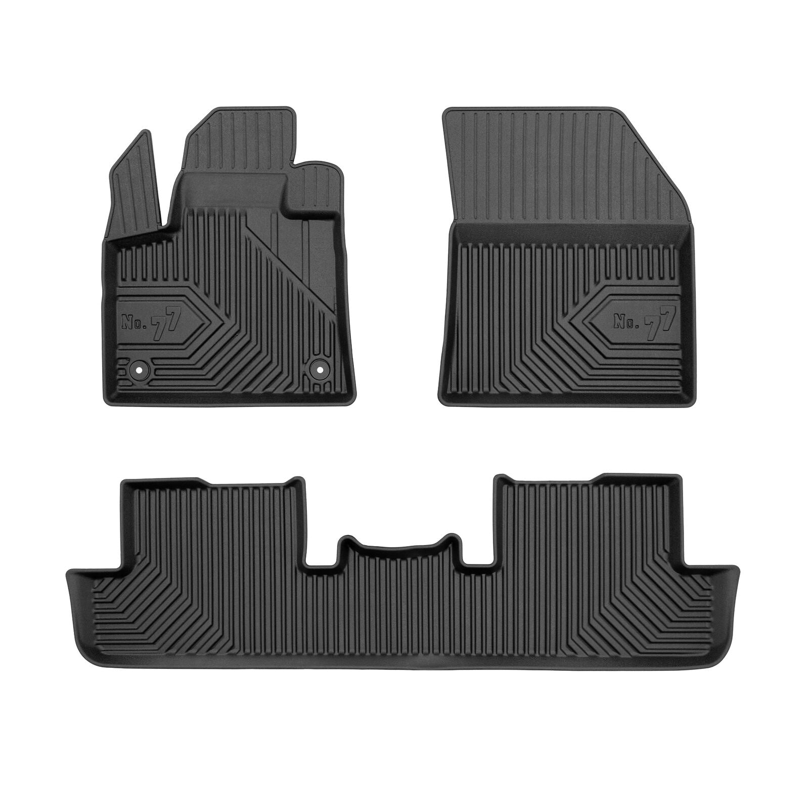 PACK 3 TAPETES BORRACHA NO.77 PEUGEOT 3008 II 2016-2024