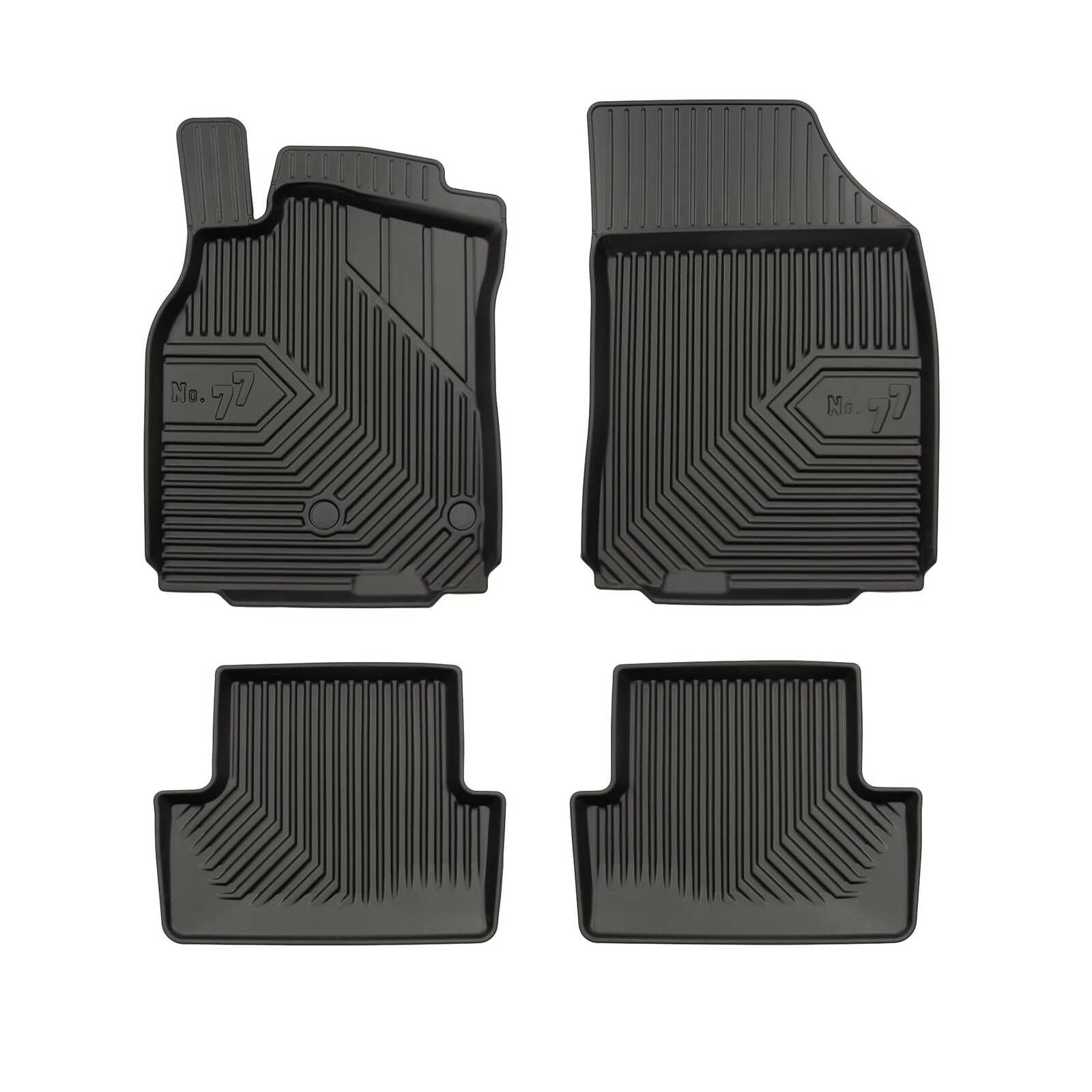 PACK 4 TAPETES BORRACHA NO.77 RENAULT MEGANE III 2008-2016