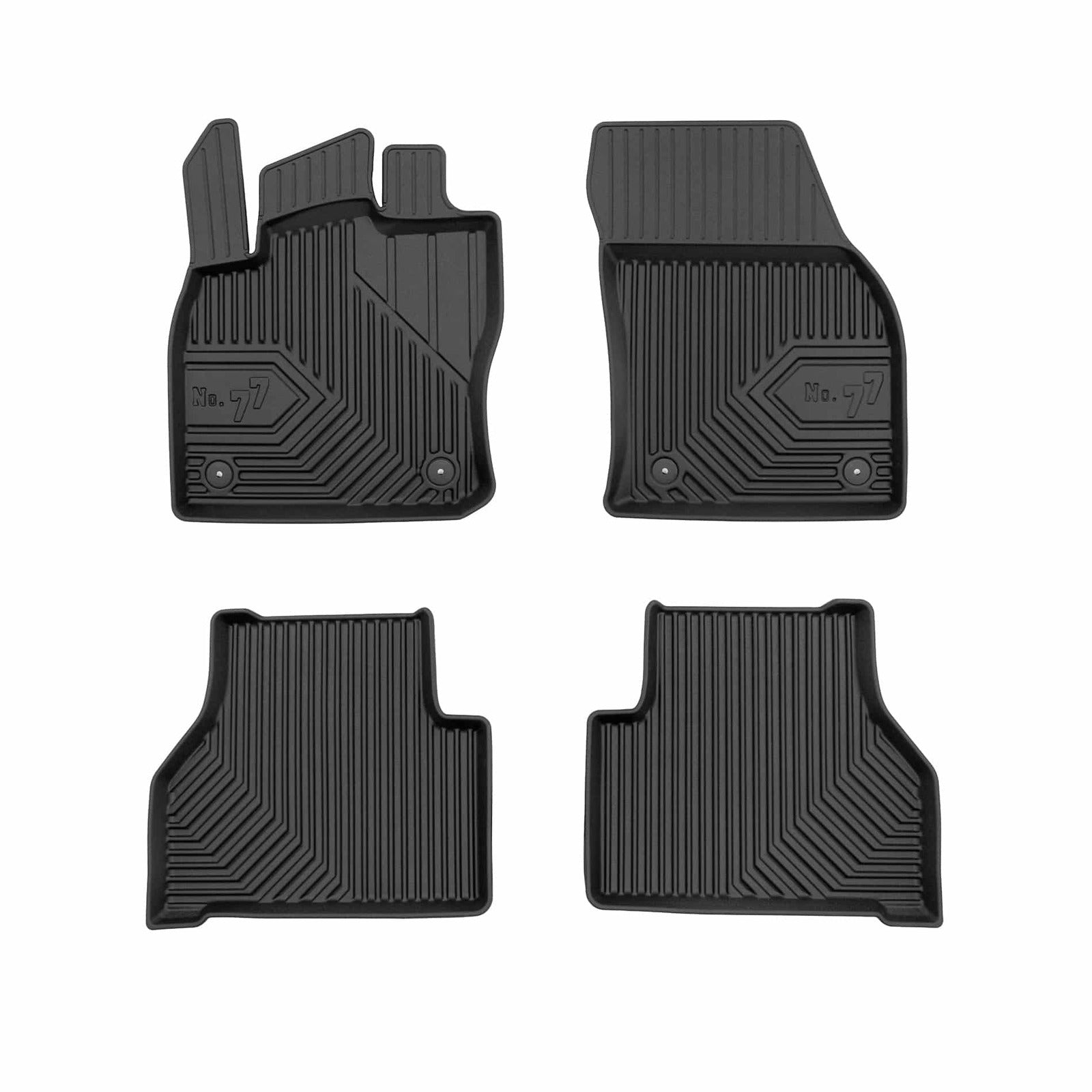PACK 4 TAPETES BORRACHA NO.77 VOLKSWAGEN CADDY IV 2020->