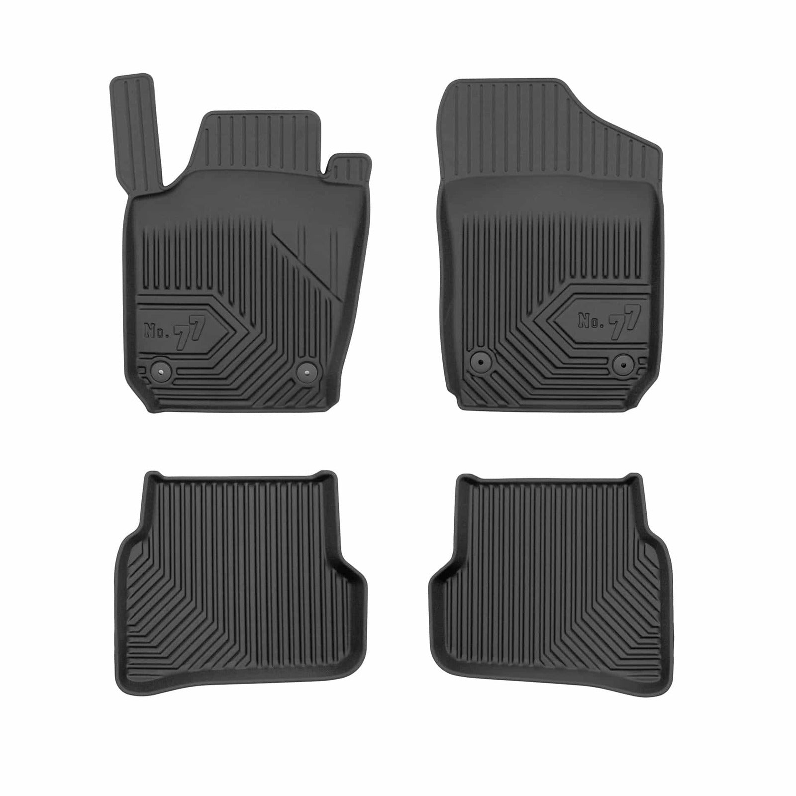 PACK 4 TAPETES BORRACHA NO.77 VOLKSWAGEN POLO V 2009-2017