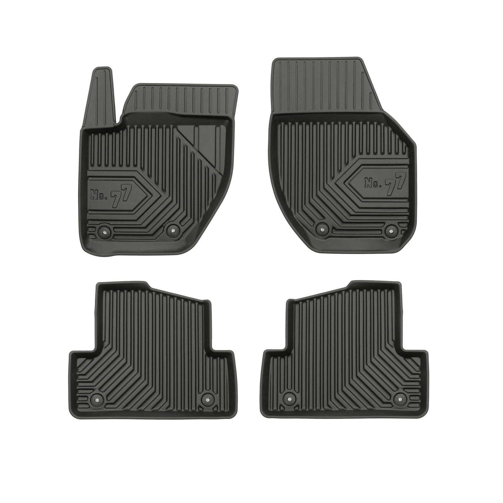PACK 4 TAPETES BORRACHA NO.77 VOLVO V40 II 2012-2019