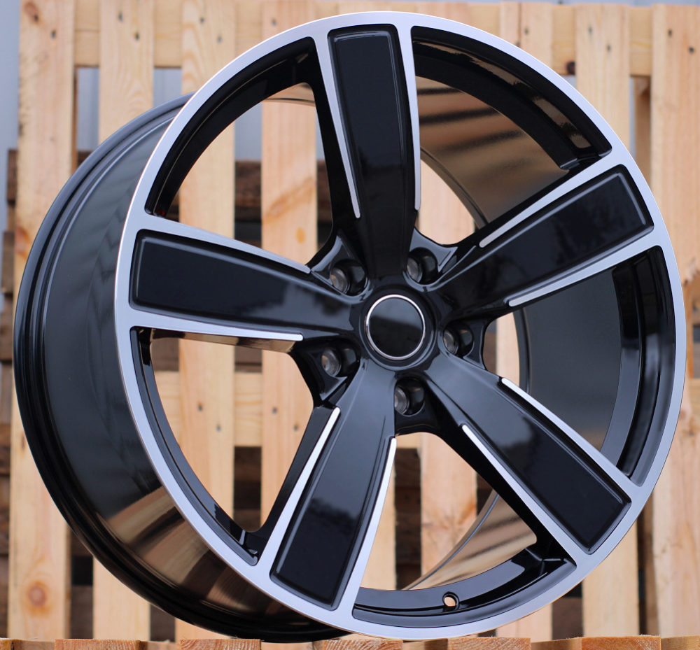 Jante Porsche 21x9,5 ET46 5x130 - Black Polished