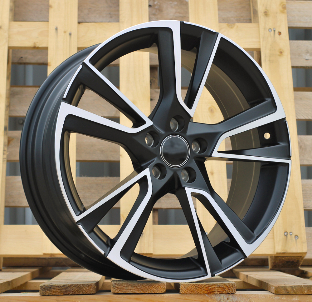 Jante Skoda 17x7 ET46 5x100 - F Black Polished Half Matt