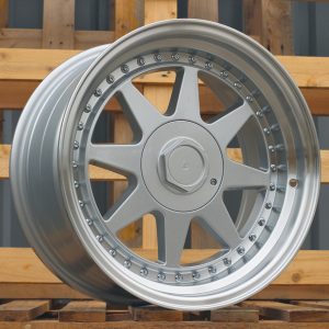 Jante RACIN 17x8,5 ET25 4x100 - F Silver+Polished Lip