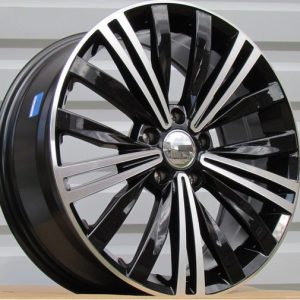 Jante Volkswagen 17x7 ET40 5x112 - Black Polished+Powder Coating